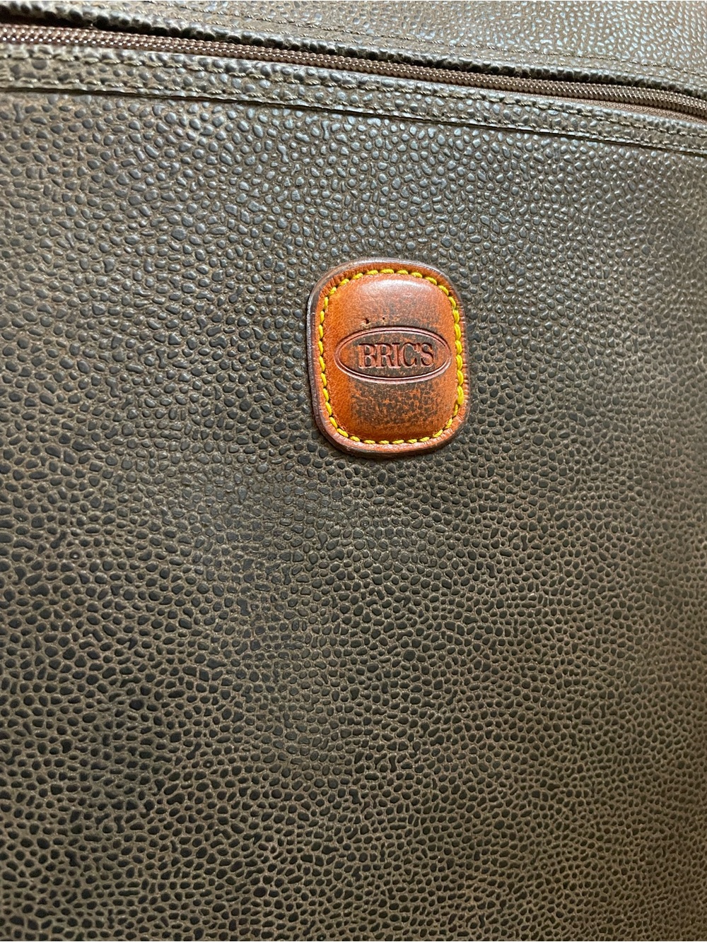 Bric's Dark Brown and Orange Carry-On Suitcase - Picture 2 of 16